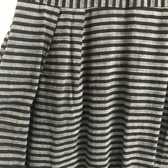 UNAVAILABLE ❌ Gray & Black Ruffle Striped Dress - Picture 7 of 10